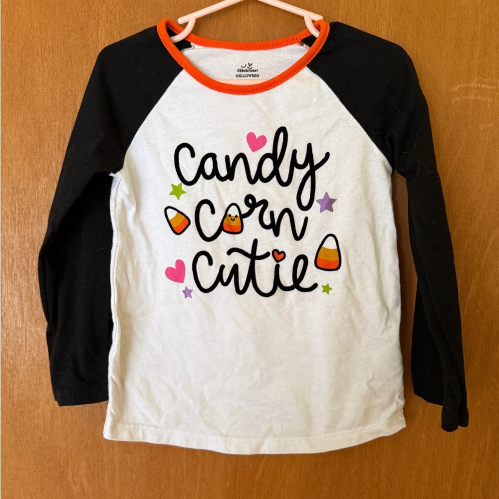 Candy Corn Cutie Kids Raglan Shirt